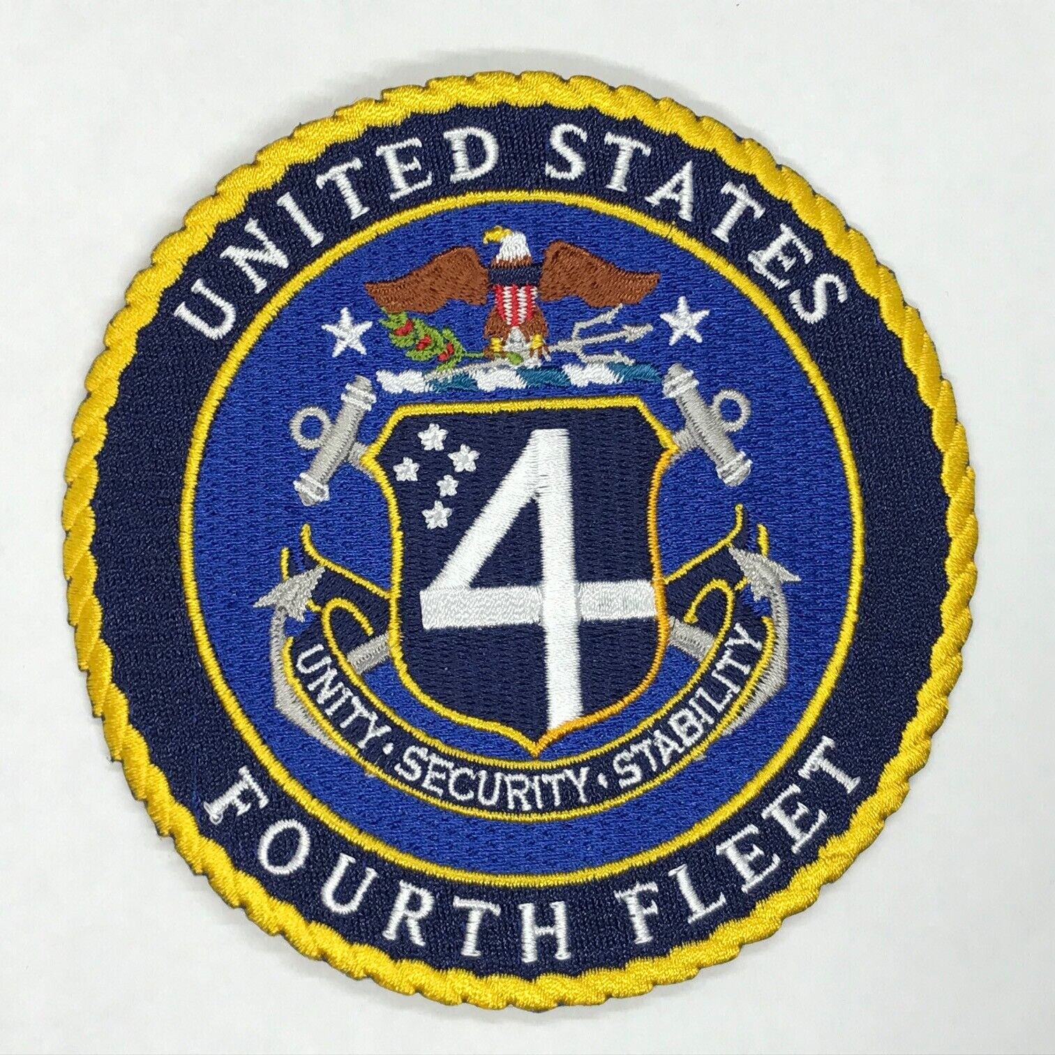 USN US UNITED STATES FOURTH FLEET patch