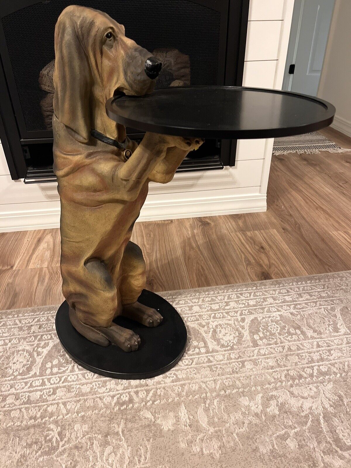 Sir Hawthorne Hound Dog Butler Serving Tray Table - Bombay Company, 1998