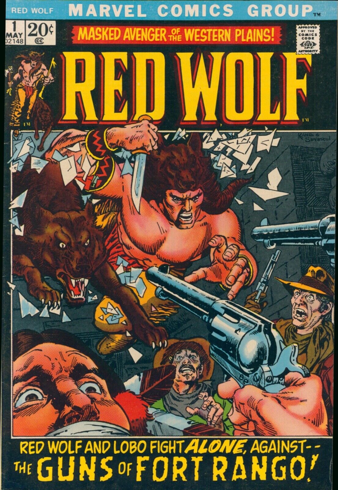 RED WOLF #1 ~ MARVEL COMICS 1972 ~ F/VF