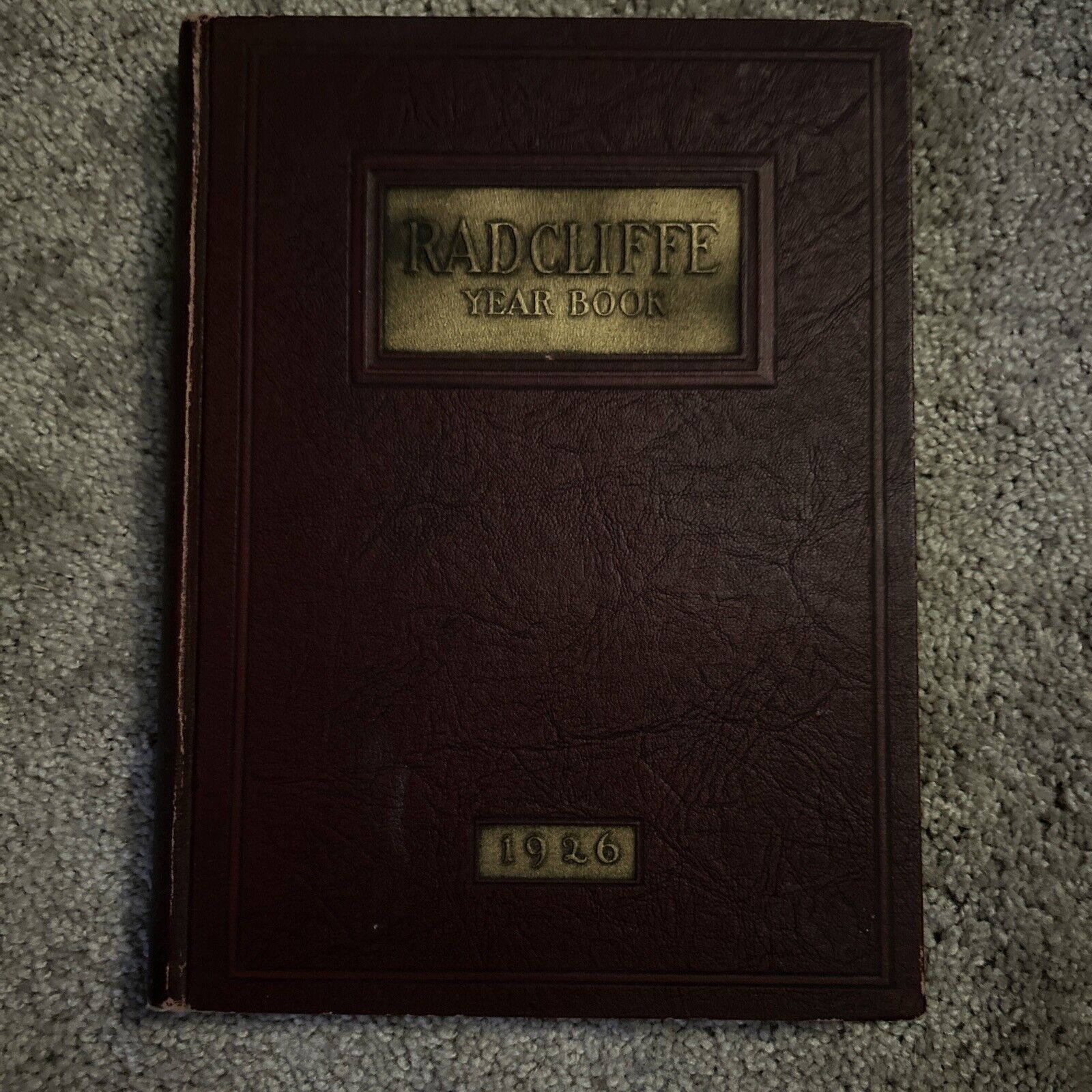 1926 HARVARD RADCLIFFE COLLEGE YEARBOOK, CAMBRIDGE, MASSACHUSETTS Vintage Old