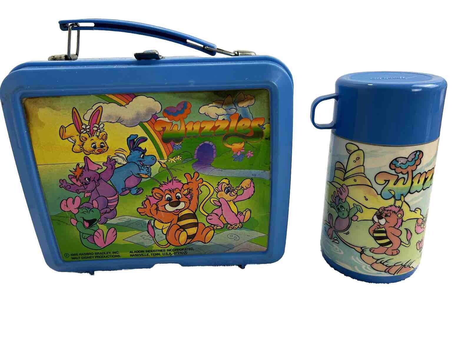  Vintage 1985 Walt Disney Productions Wuzzles Lunch Box & Thermos