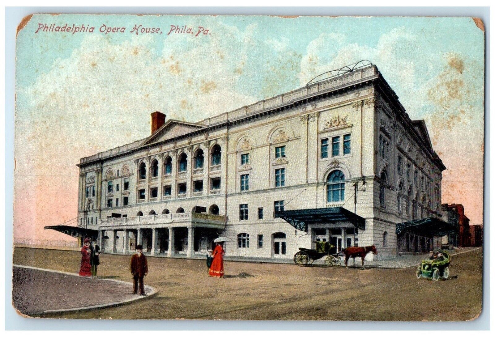 c1910's Philadelphia Opera House Building Philadelphia Pennsylvania PA Postcard