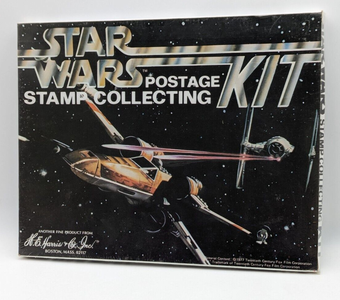 Vintage 1977 Star Wars Stamp Collecting Kit - Factory Sealed