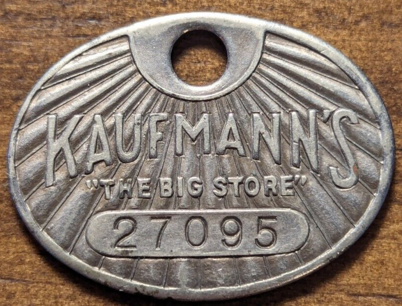 Pittsburgh, Pennsylvania Credit Charge Coin Kaufmann\'s Department Store