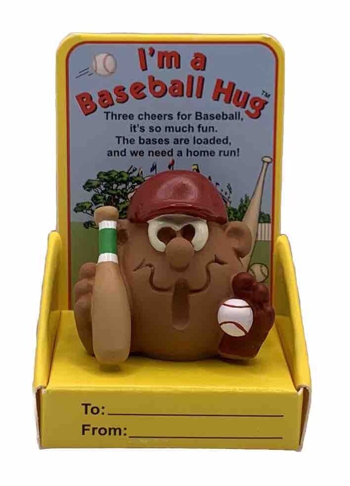 VINTAGE NIB 1996 “I’m A Baseball Hug” Hug Factory Collectible w/ Box NIP MLB