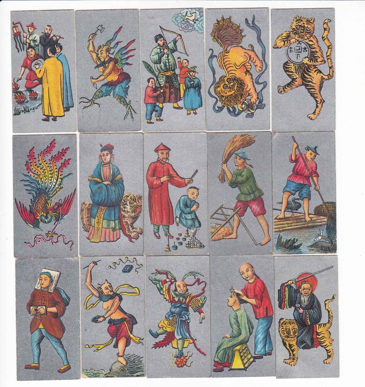 CHINA: Complete Set of 25 ANCIENT CHINESE Cards from 1926