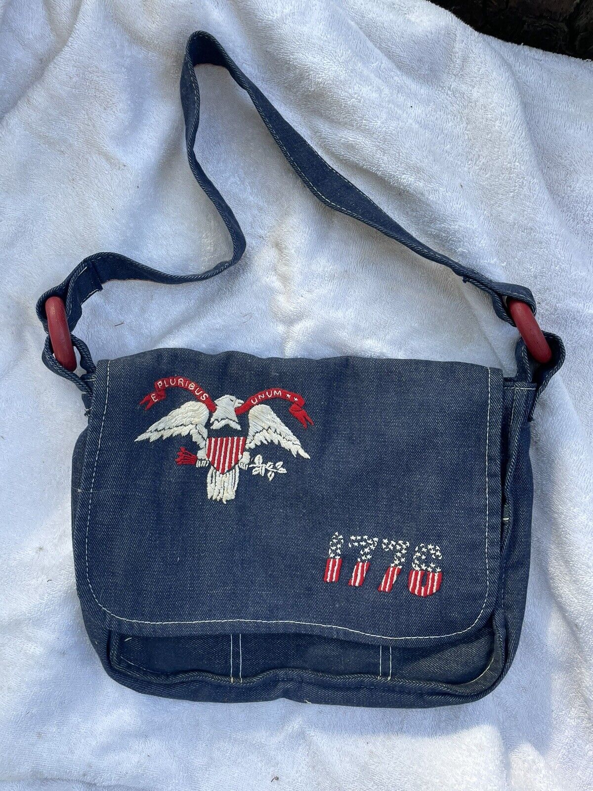 Patriotic USA Americana Vintage Bag 1776 -1976 Theme