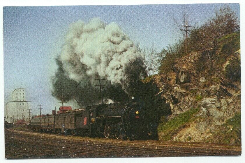 Grand Trunk Railroad Train #17 R R. Steam Engine Locomotive Postcard