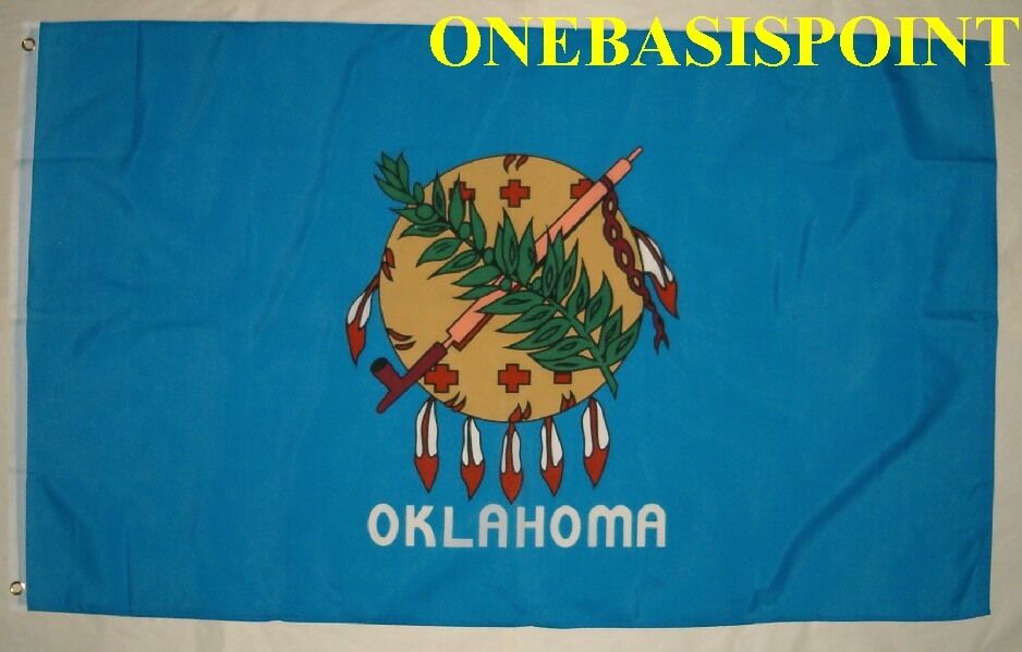 3\'x5\' Oklahoma US State Flag Outdoor Indoor Banner USA Osage Shield Calumet 3x5