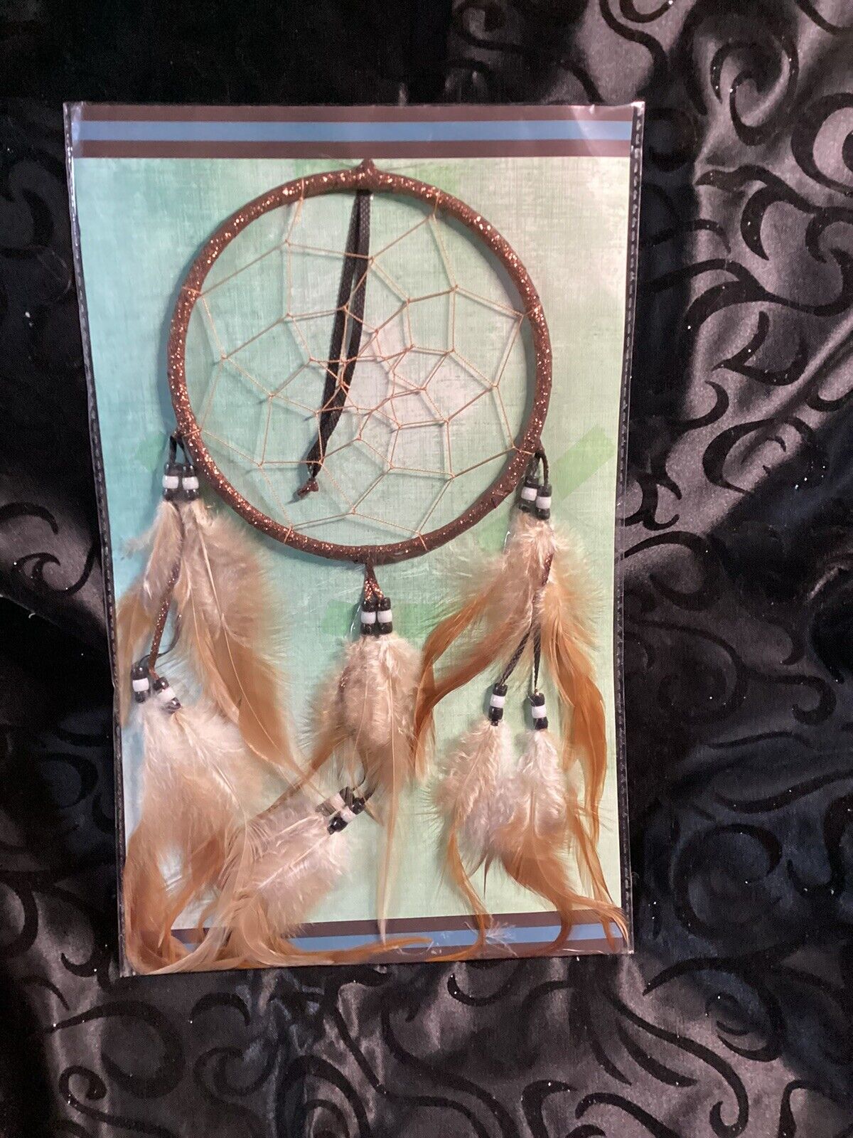 Feather Dream Catcher Handmade Native American  Wall Hanging