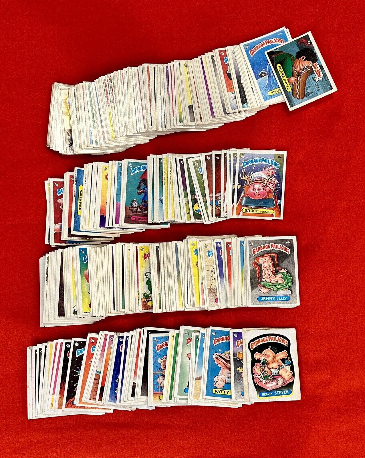 🔥🔥1980\'s Vintage GPK Garbage Pail Kids Cards Lot Of 385 🔥🔥