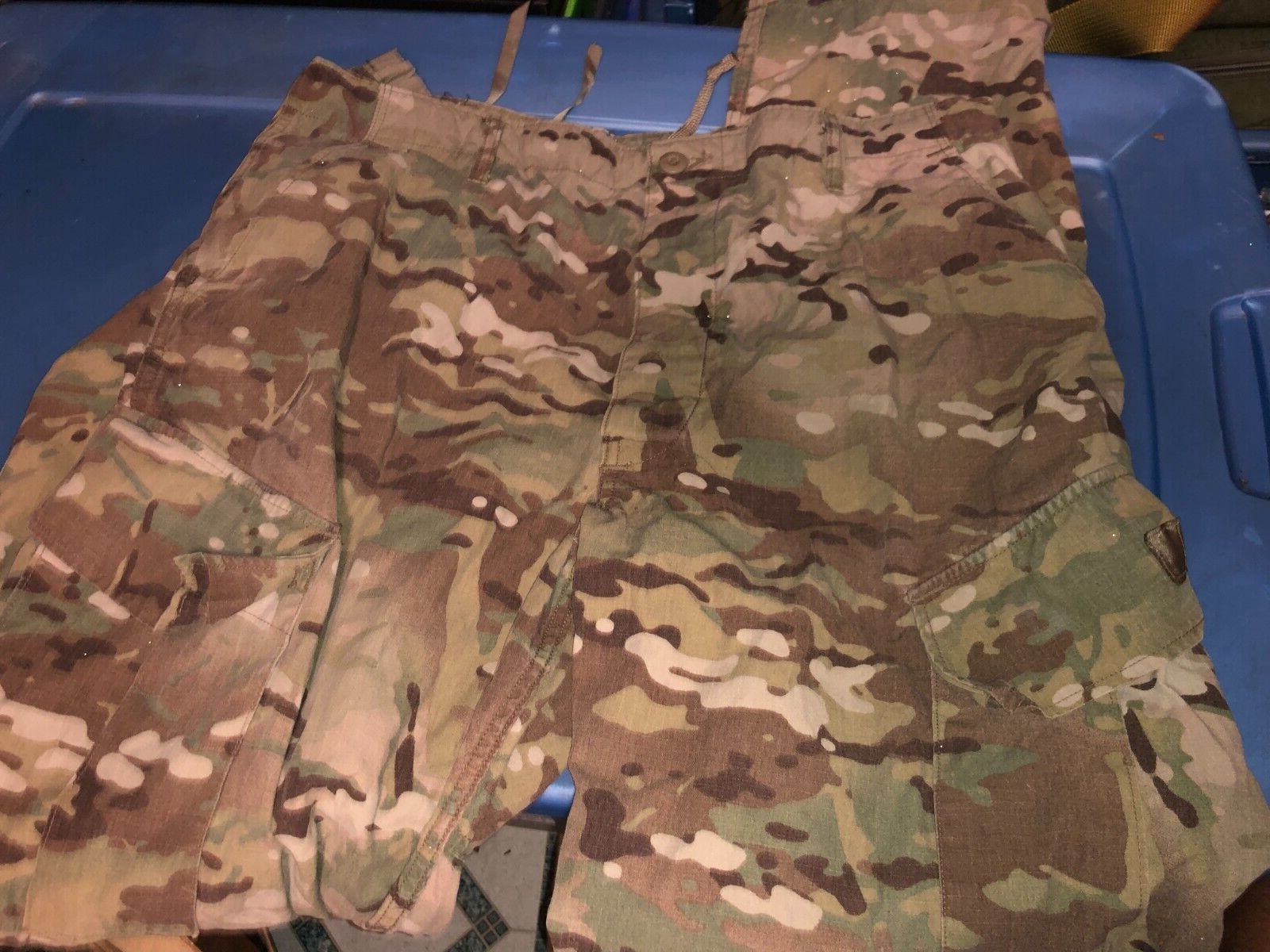 US Army MCU Multi-Cam Camo COMBAT Pants Large Long