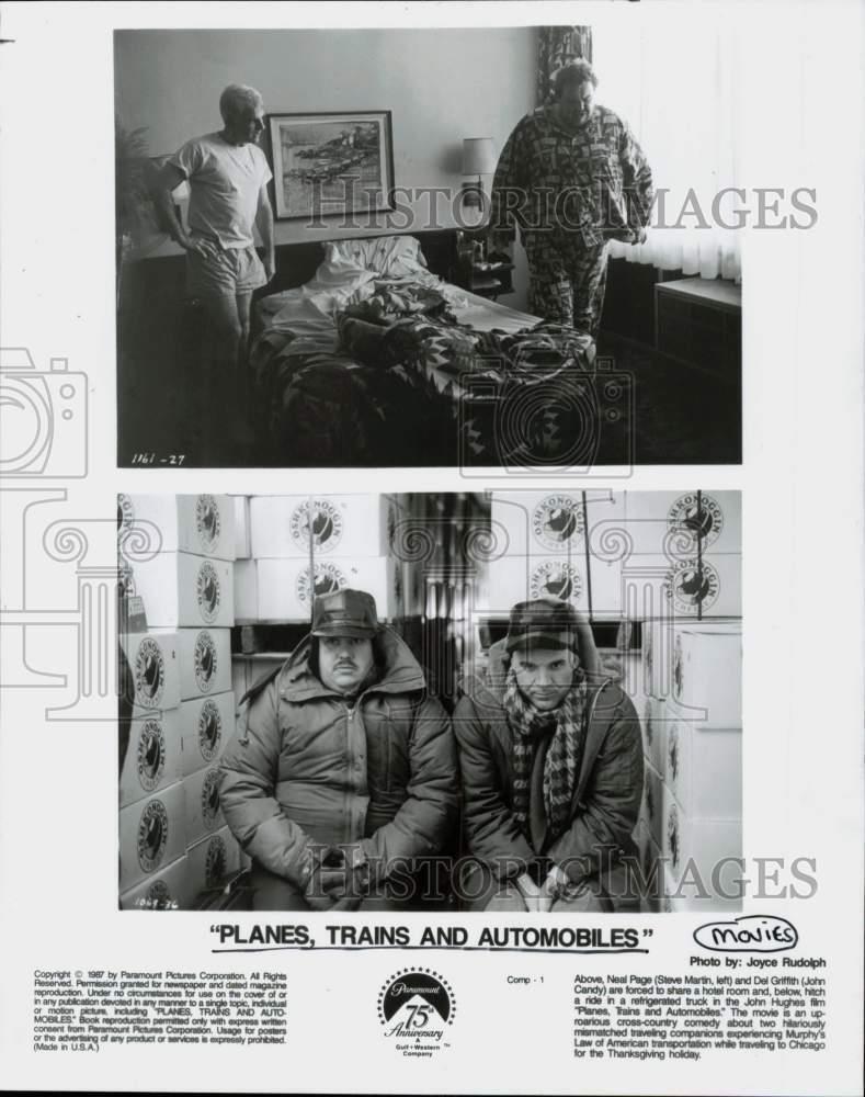 1987 Press Photo John Candy & Steve Martin in \