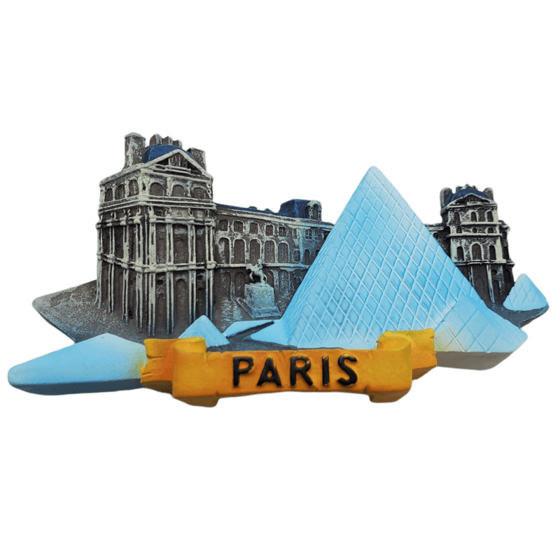 France Louvre Museum Fridge Refrigerator Magnet Travel Tourist Souvenir Parisian