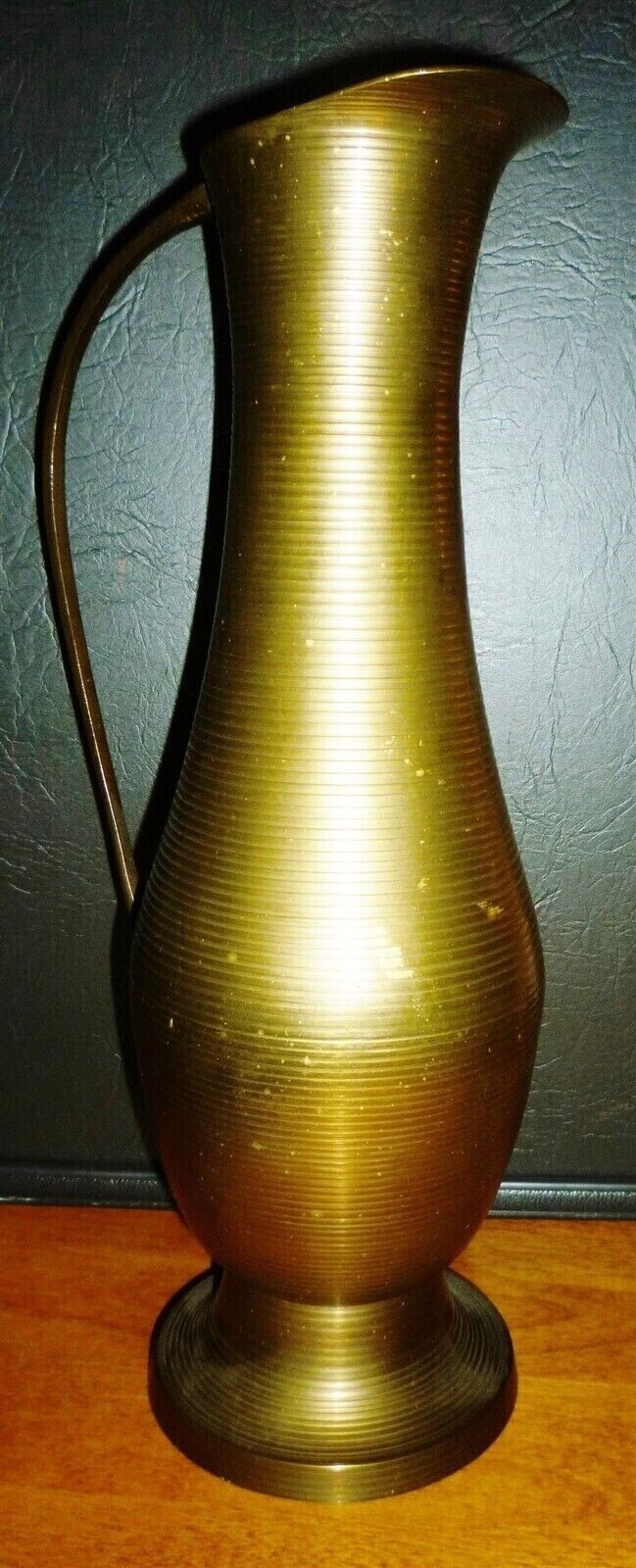 BEAUTIFUL BRASS TALL WATER PITCHER VASE BY SARNABRASS INDIA