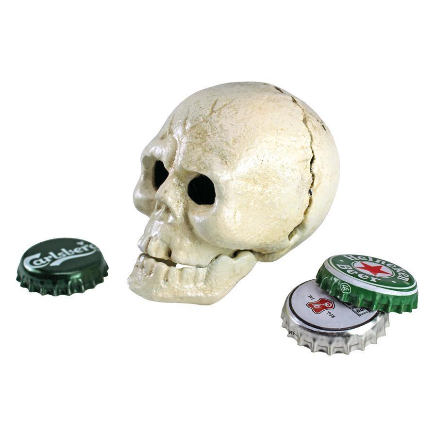 3D Human Cranium Vintage Replica Cast Iron Skeleton Skull Beer Bottle Opener