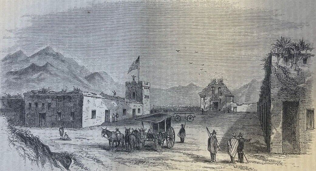 1864 Arizona Tucson San Xavier Del Bac Tubac Boundary Monument 