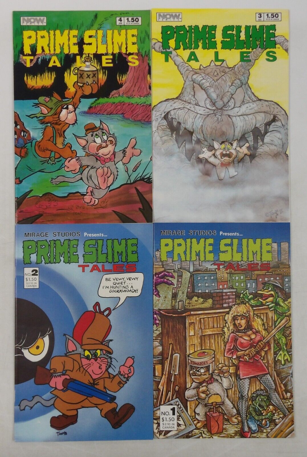 Prime Slime Tales #1-4 VF/NM complete series - TMNT - Kevin Eastman & Laird set