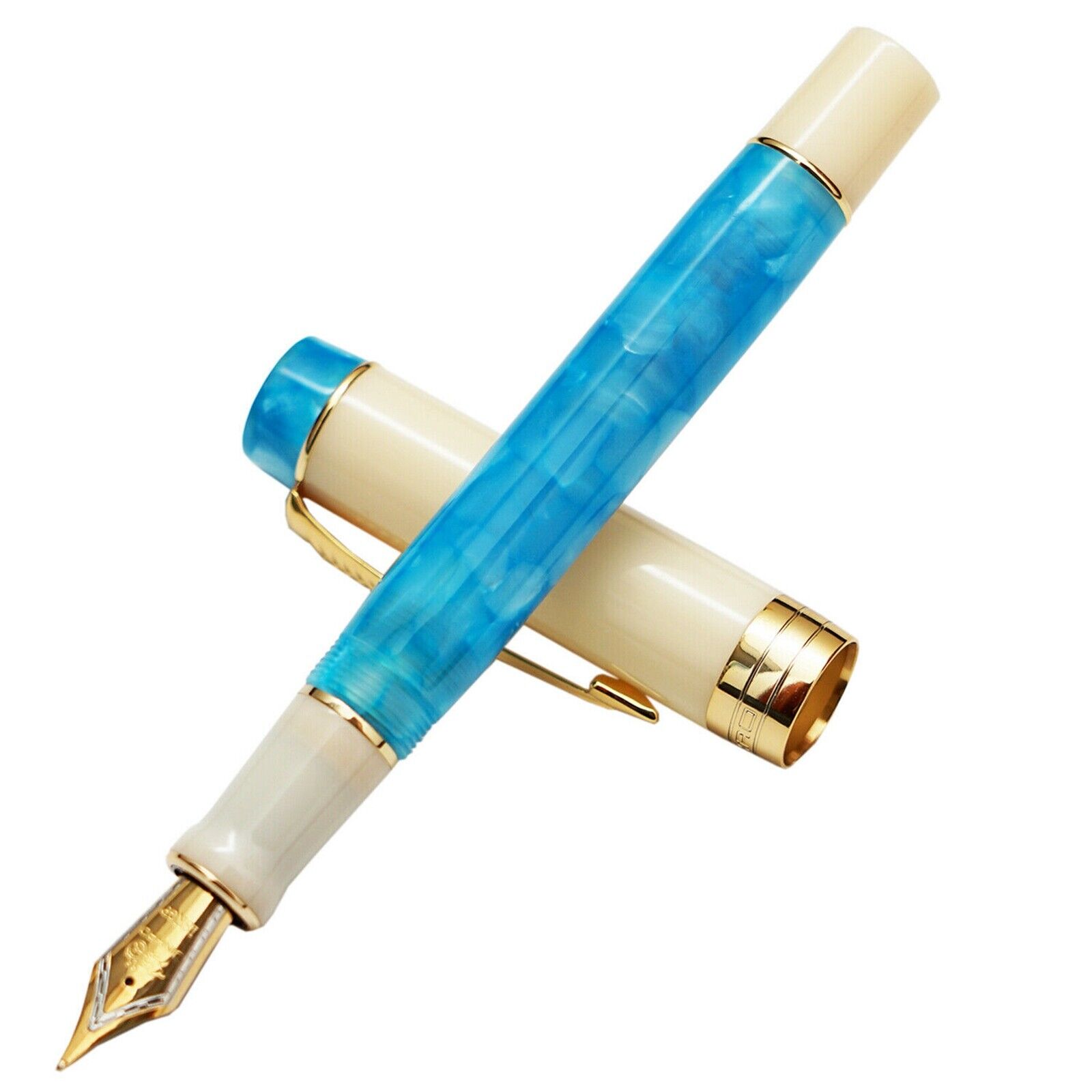 2022 New Jinhao 100 Resin Fountain Pen Arrow Clip EF/F/M Beautiful Pen Writting