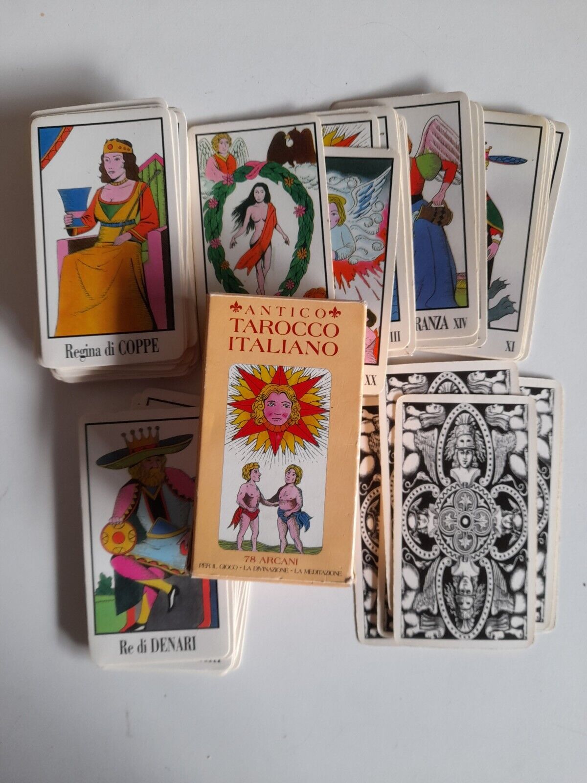 78 Antique Italian Tarot Cards - Diego Meldi, S.Scagni-Twin Brothers ed.-90s
