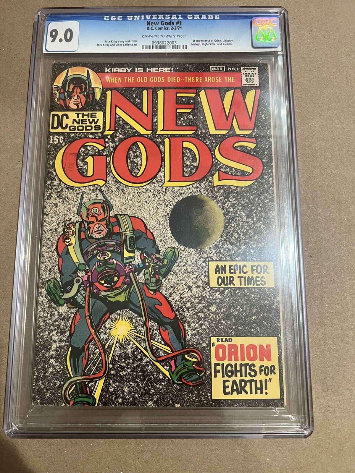 New Gods #1 CGC 9.0 VF/NM 1st Appearance Orion Jack Kirby 4th World Origin 1971