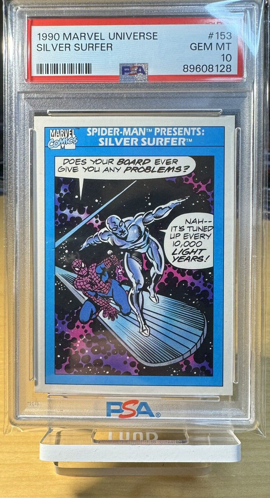1990 Marvel Universe #153 Silver Surfer PSA 10 GEM MIN