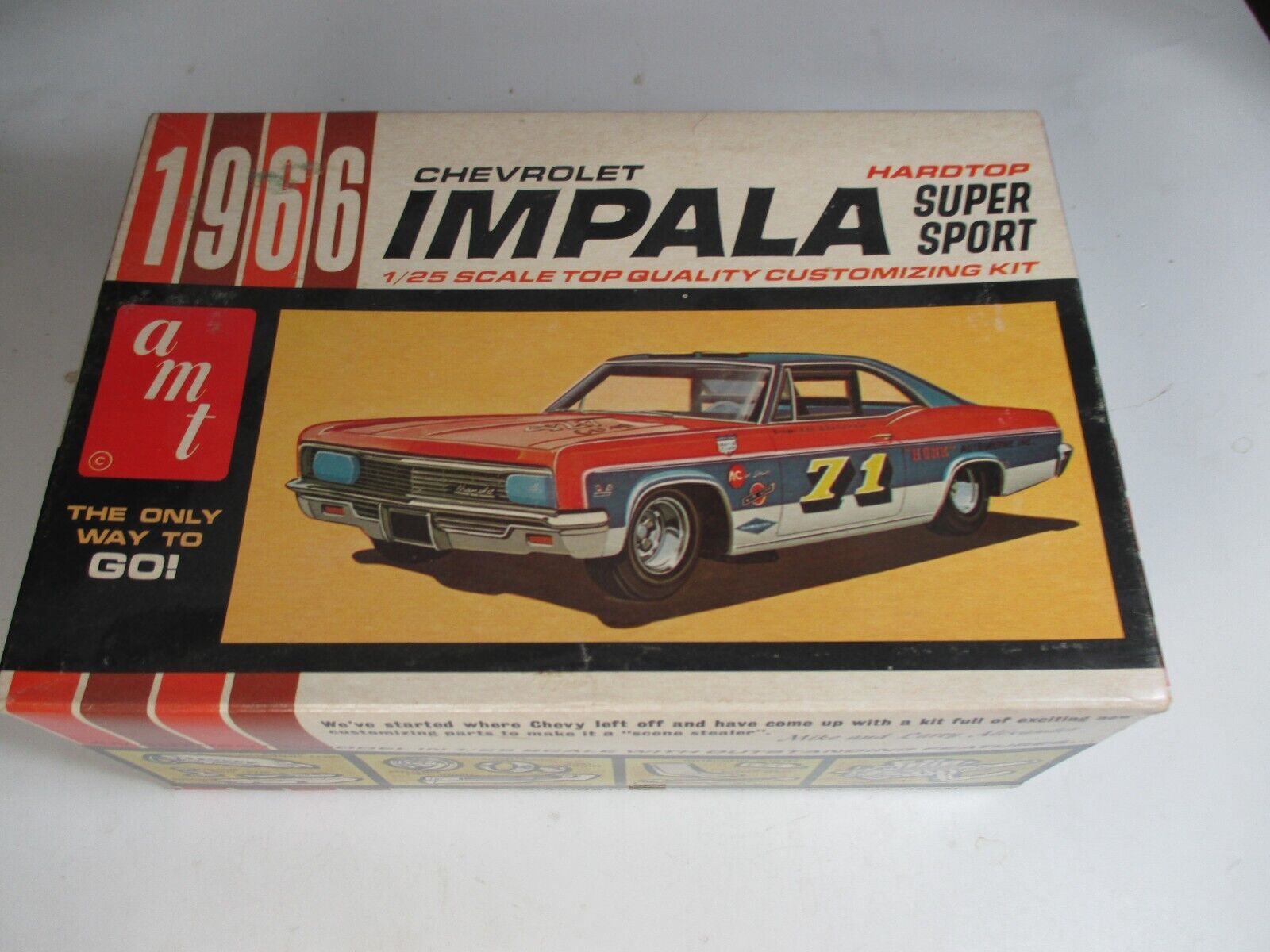 1966 Impala Ht Kit Unbuilt Complete AMT 1/25