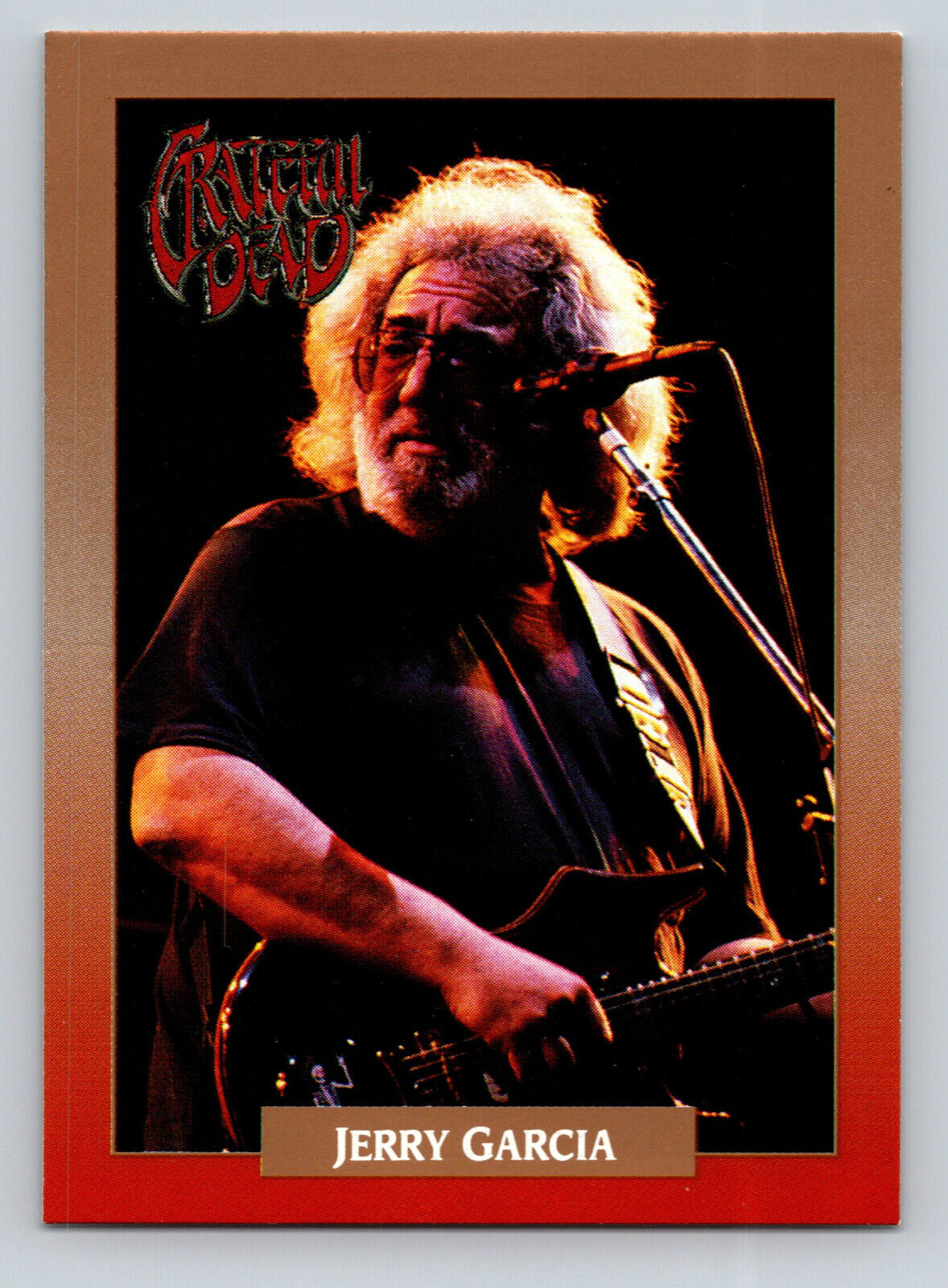1991 Brockum RockCards Legacy Series Jerry Garcia #1 Greatful Dead Card