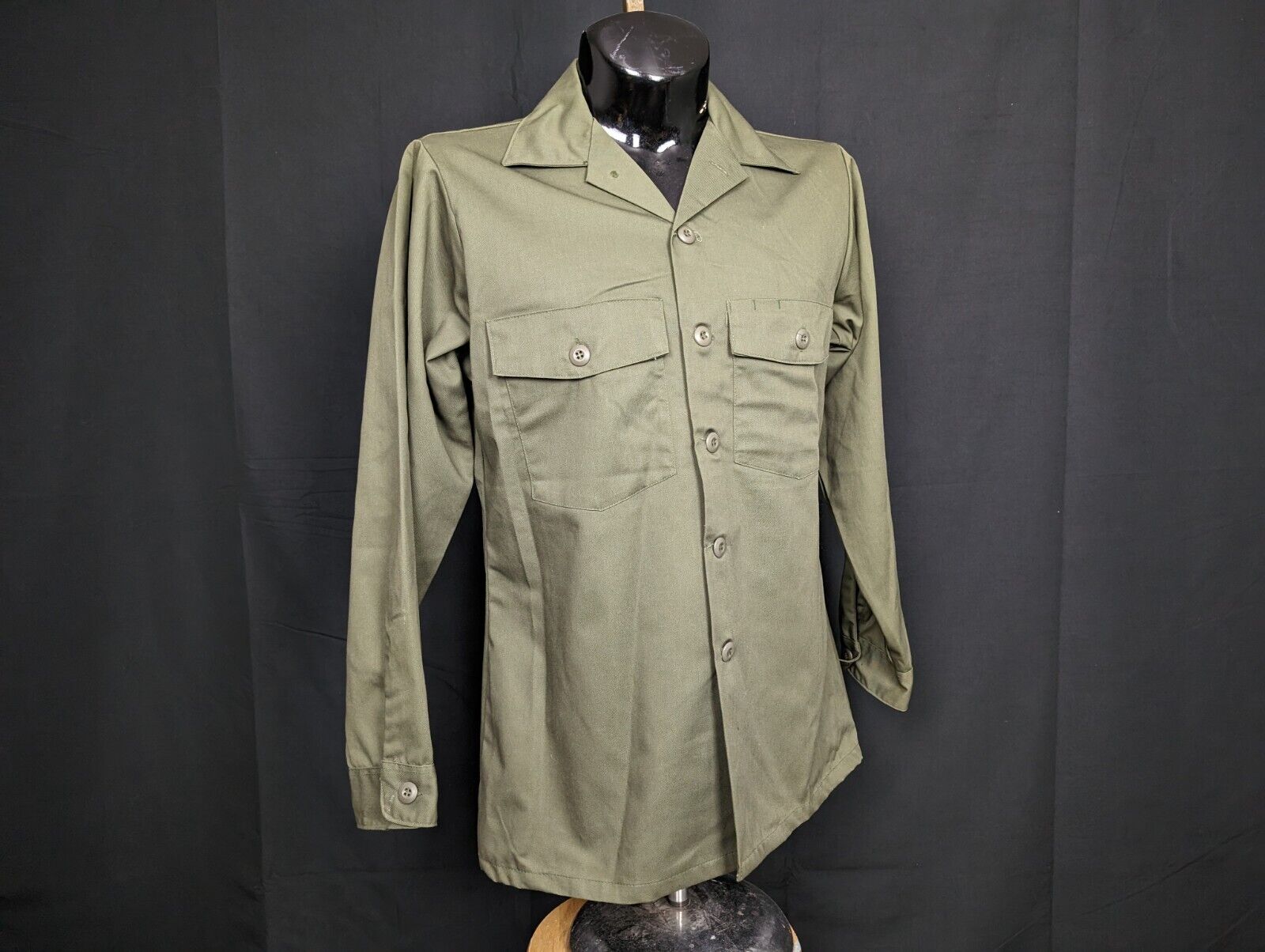 Vintage OG-507 Utility Shirt Size 16.5x34 Military Cold War NOS Deadstock