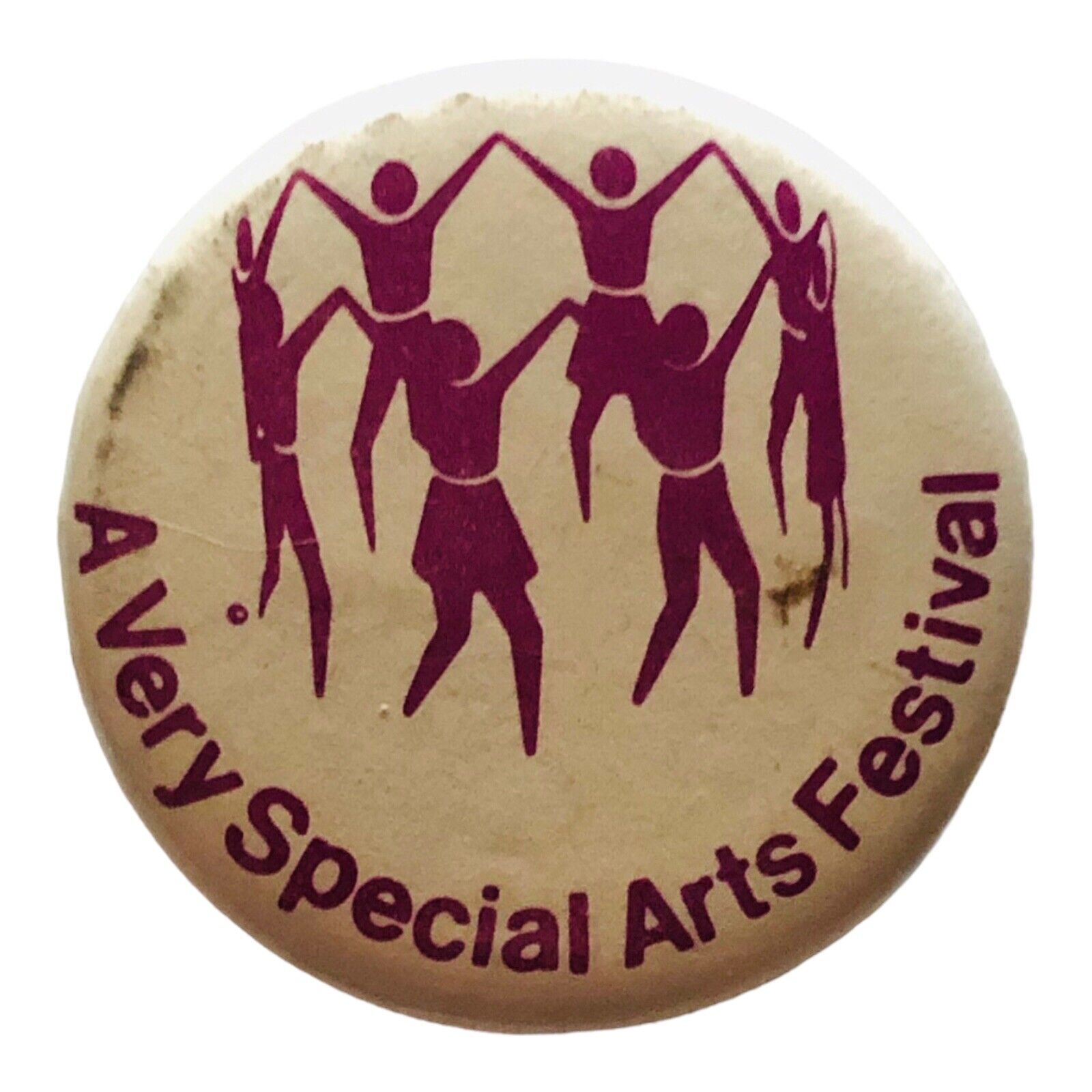 Vintage A Very Special Arts Festival Dancers Dancing Souvenir Pinback Pin Button