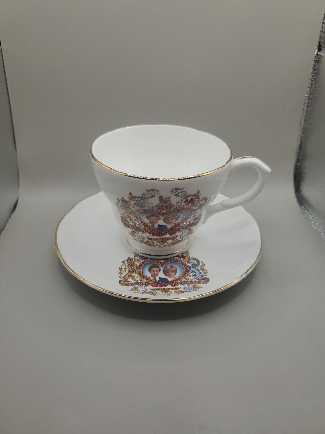 Prince Charles & Lady Diana Commemorative 1981 Royal Wedding Tea Cup & Saucer