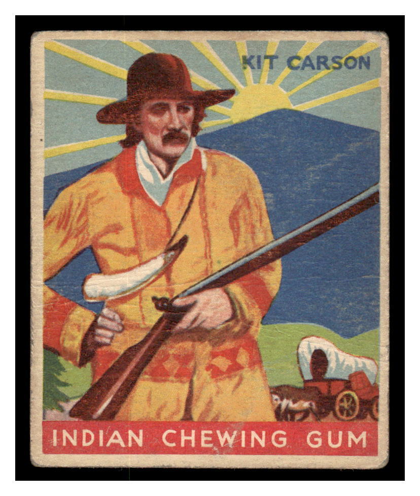 1933-40 Goudey R73 Indian Gum #68 Kit Carson IND1-03