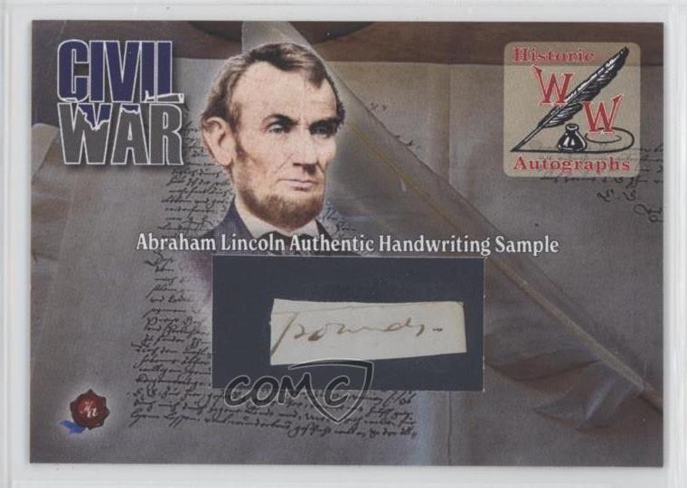 2022 Historic Auto Civil War Handwriting Sample Abraham Lincoln 0bt4
