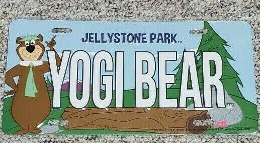 Yogi Bear\'s Jellystone Park Metal License Plate Sign Advertising New