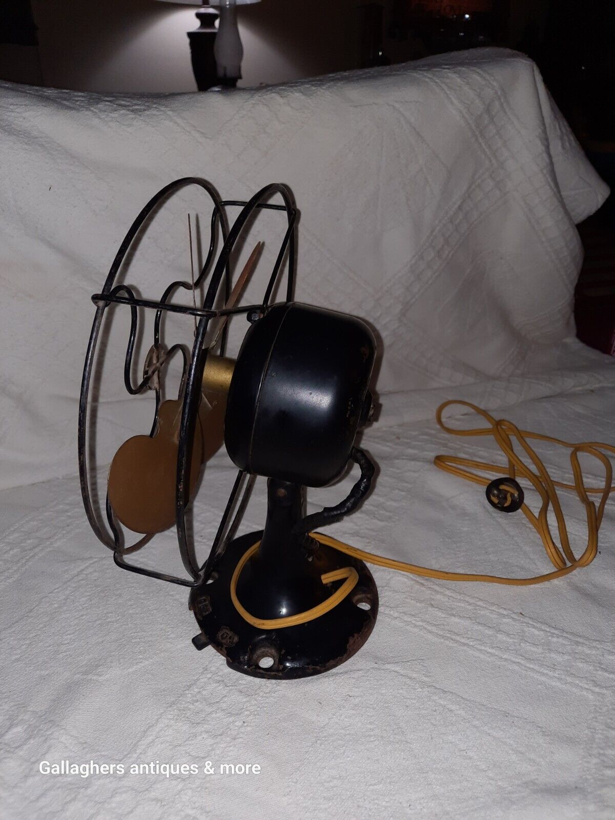 Antique Vintage 1923 EMERSON Non-Oscillator Fan Black Works 