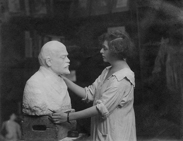 Clare Sheridan Sculptress GB around 1920 Old Photo