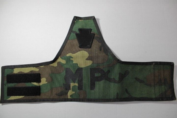US Military ARMY MILITARY POLICE MP ARMBAND Woodland Camouflage Unit Marked