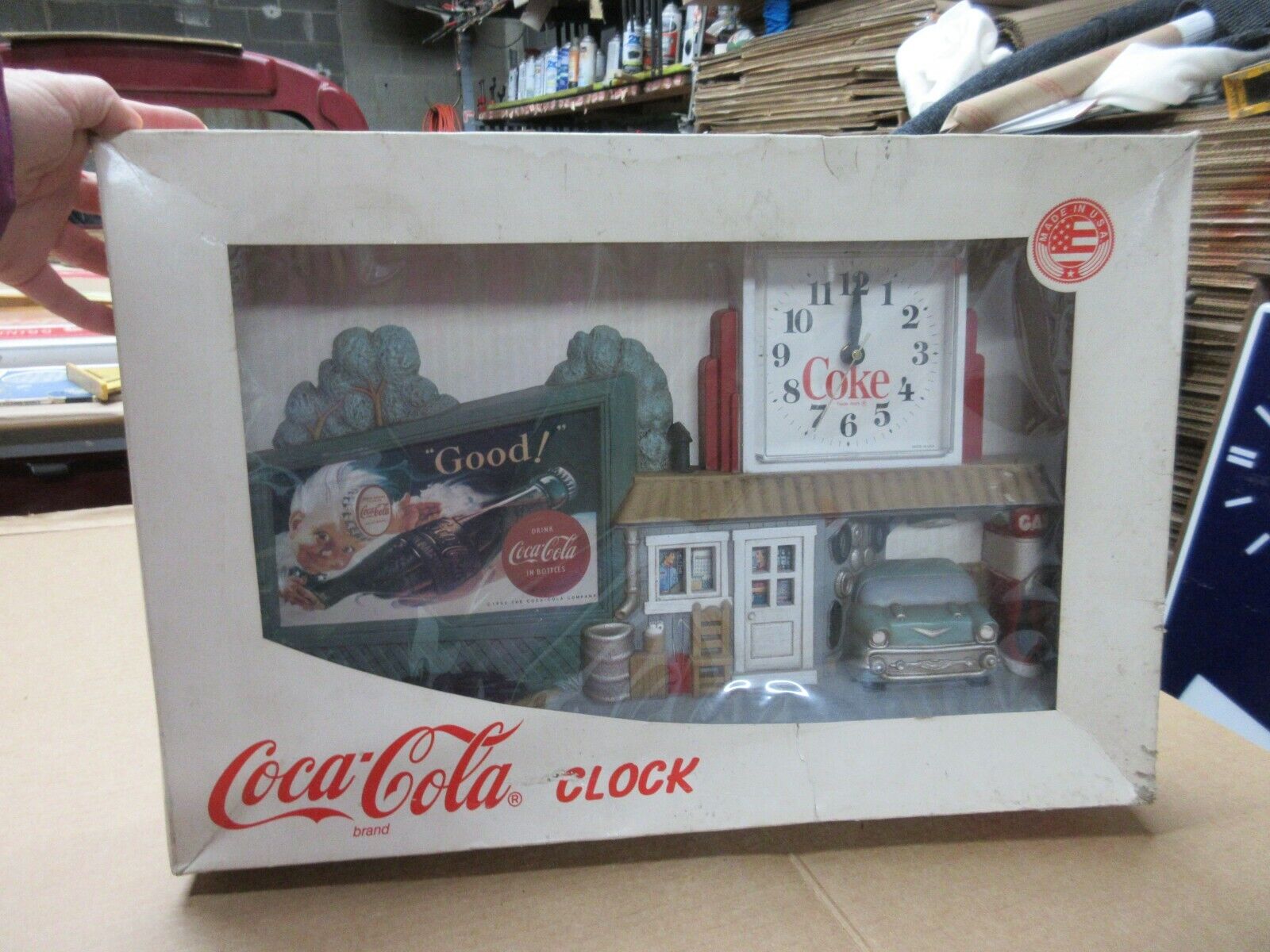 Vintage Coca Cola Hanging Wall Clock Sign Advertisement C26