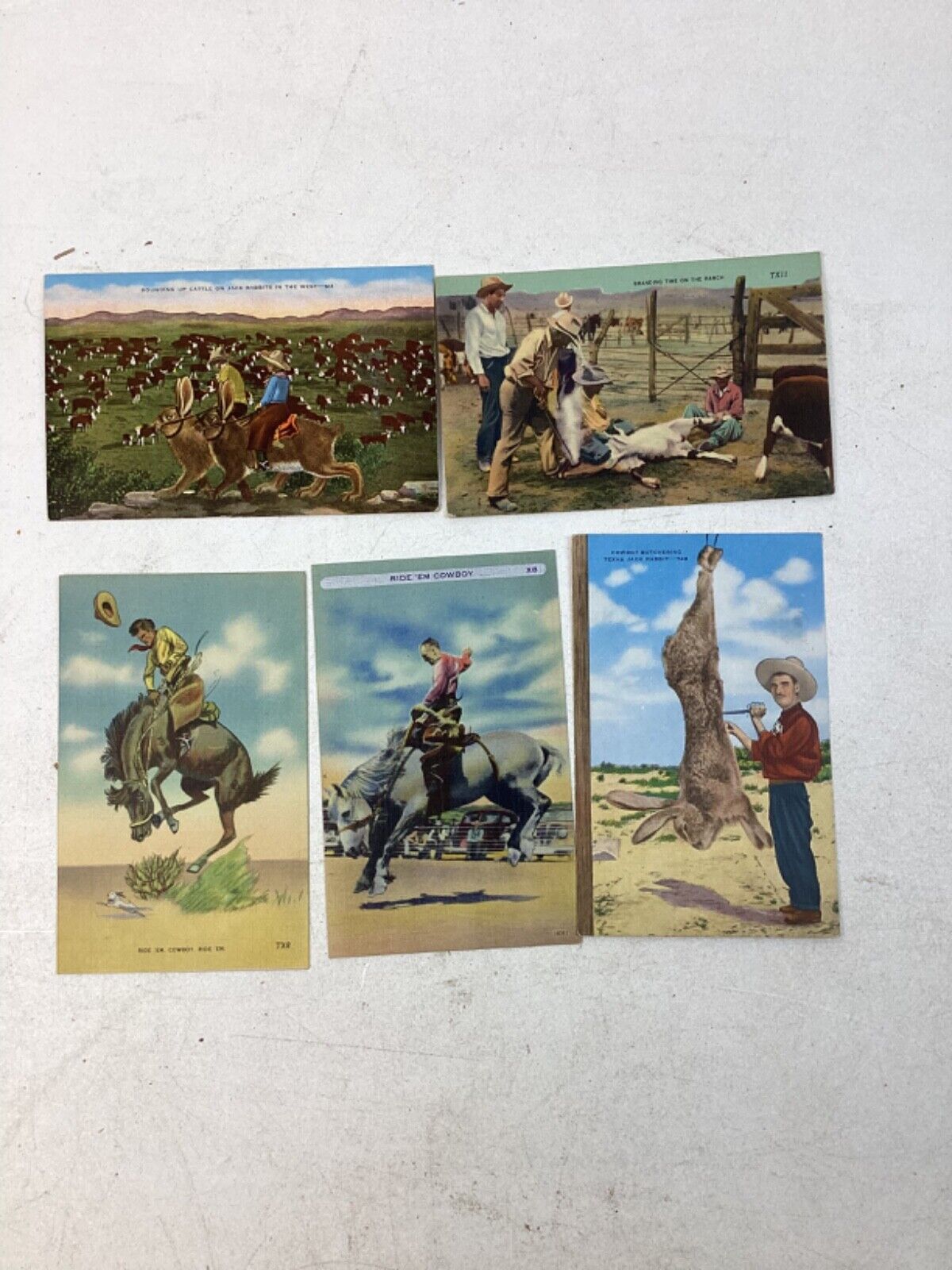Vintage Westen Themed Post Cards