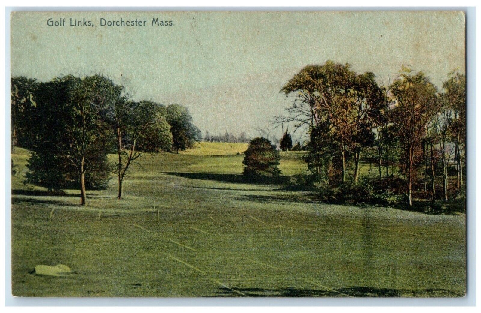 1908 View Of Golf Links Dorchester Massachusetts MA Posted Antique Postcard