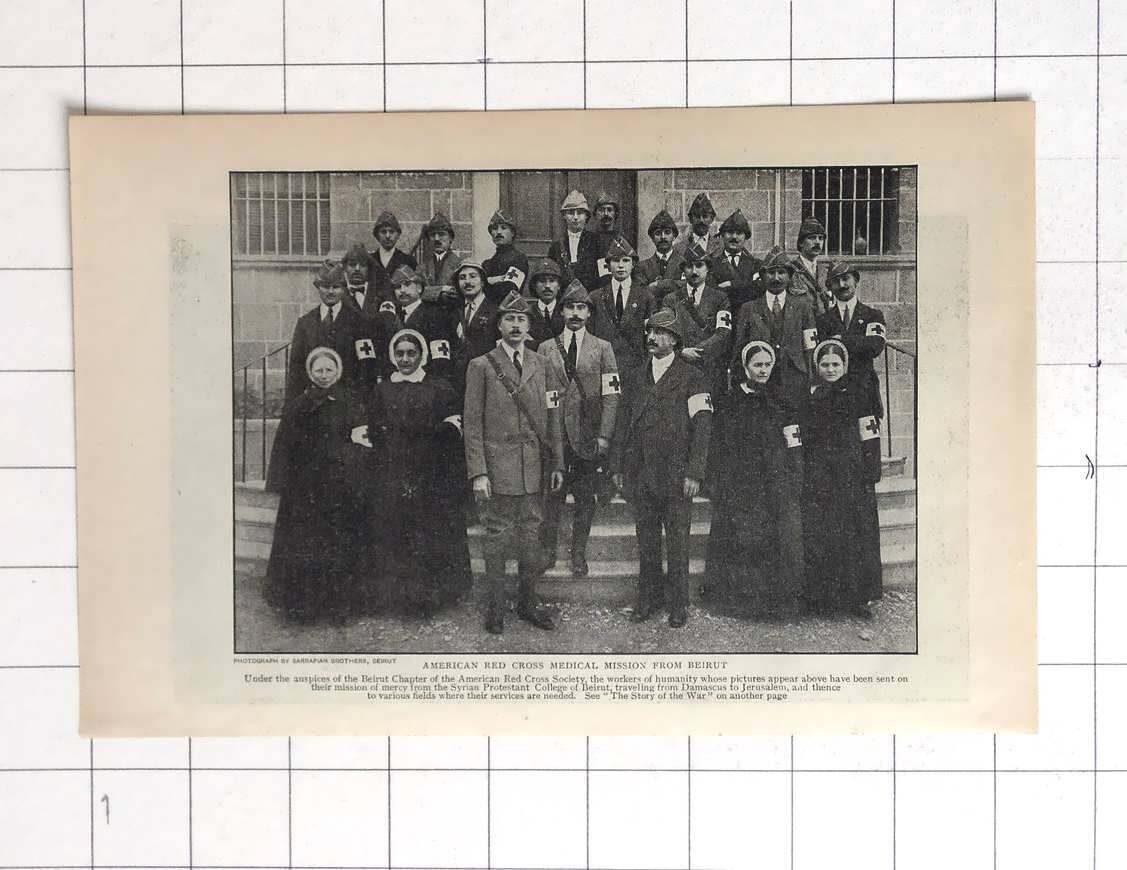 1915 American Red Cross Medical Mission From Beirut