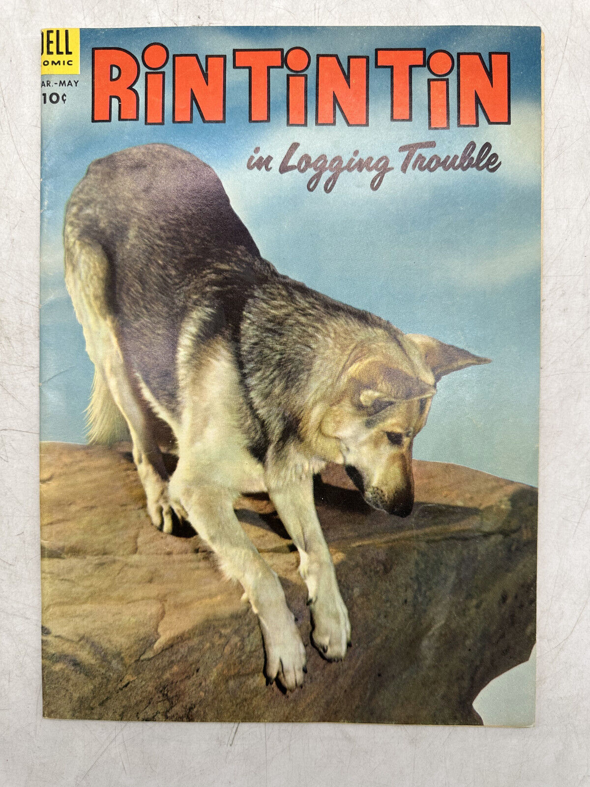 Rin Tin Tin in Logging Trouble #4 Dell Comics 1954 F/VF
