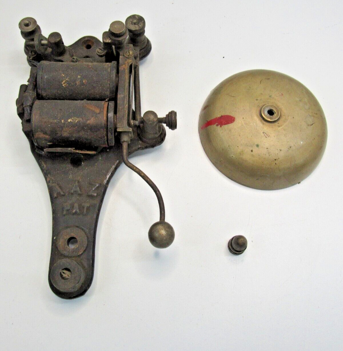 Rare Vintage Antique AAZ Transformer Bell Schools Alarm Fire Bell Untested #VP