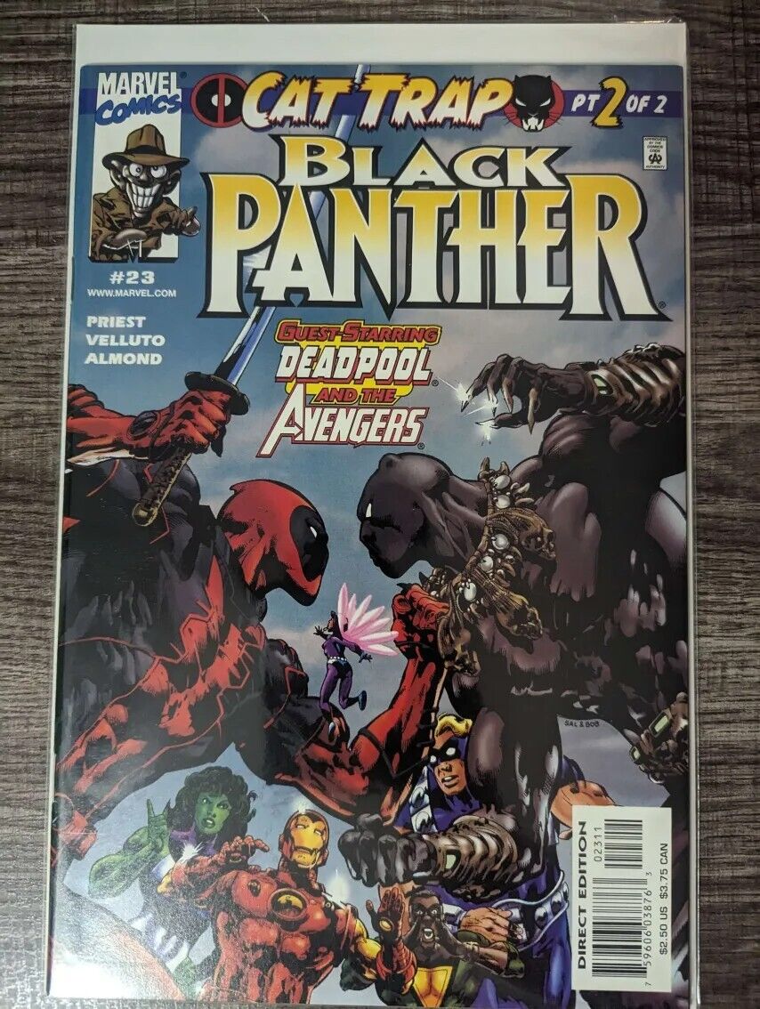 Black Panther #23 (October 2000, Marvel Comics) Cat Trap Part 2 Deadpool X-Over