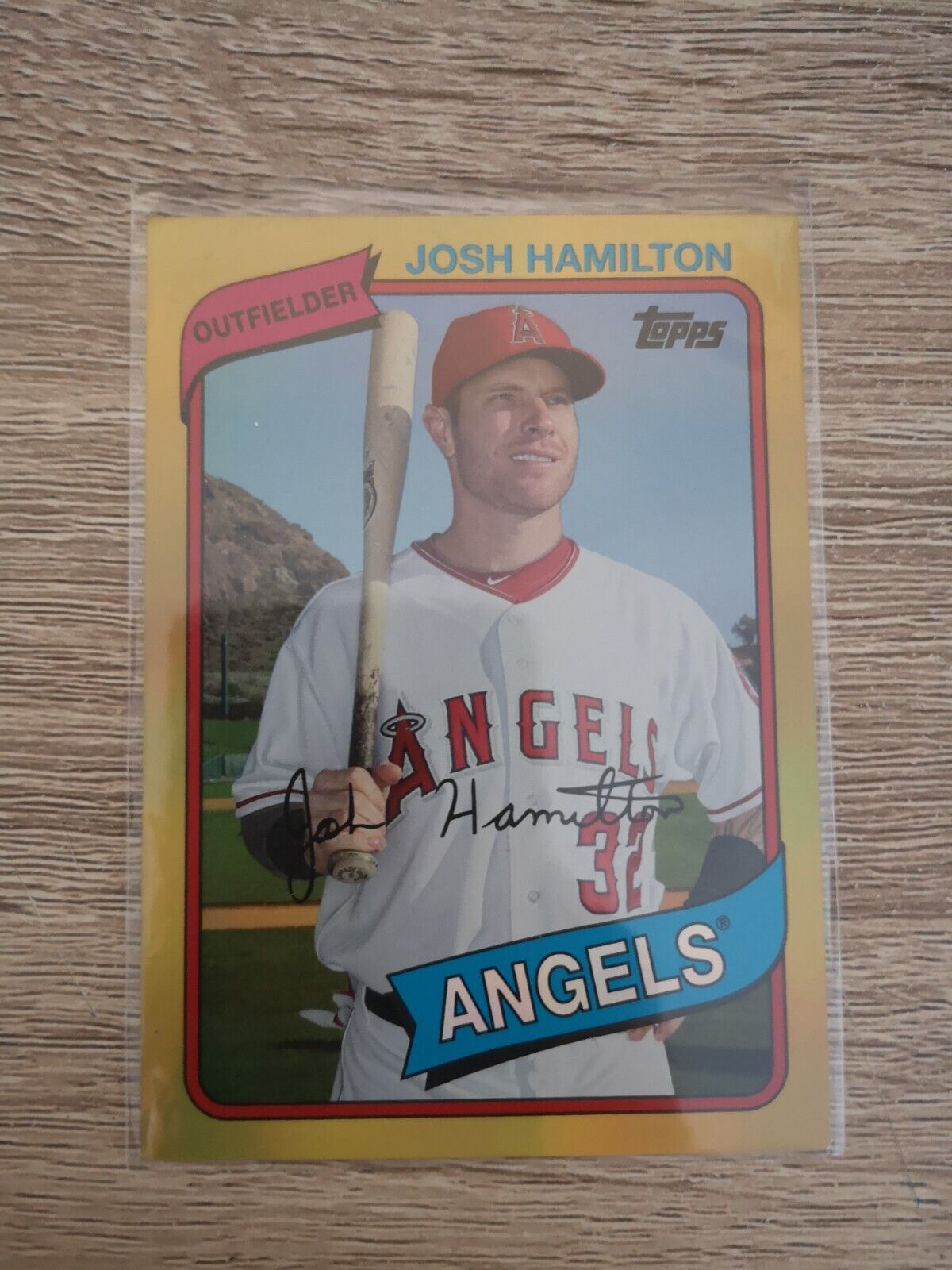 2014 Josh Hamilton Topps Archives - Gold #76 141/199