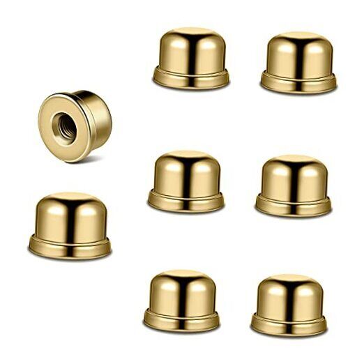 8 Pieces Lamp Finial Knob Lamp Accessories 1/2 Inch Tall Lamp Finials Gold