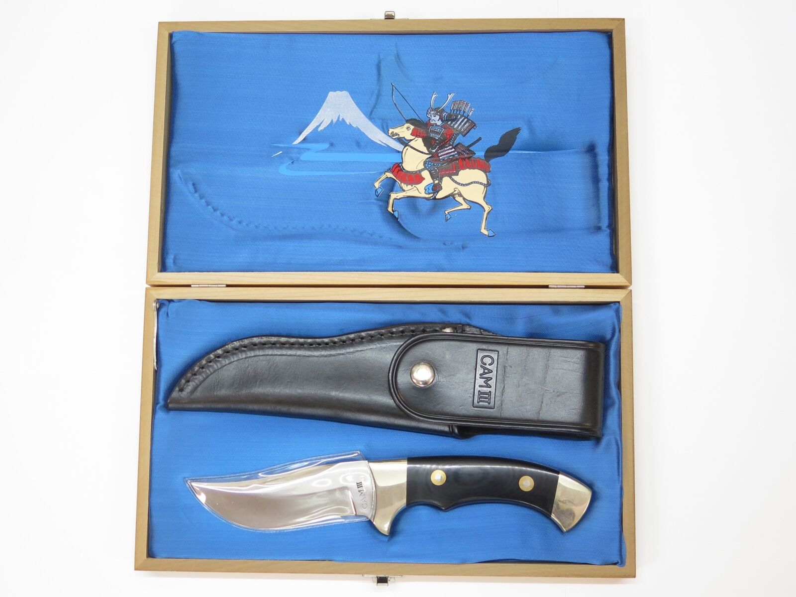 Vintage 1970s-80s Cam III Japanese Samurai Seki Japan Fixed Blade Hunting Knife