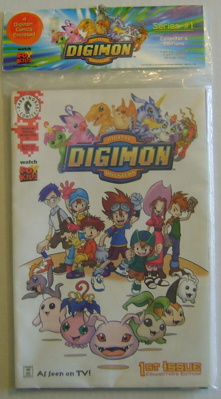 Digimon, Comics, 1st Issue, #1-4 Collector\'s Editions, Factory Sealed