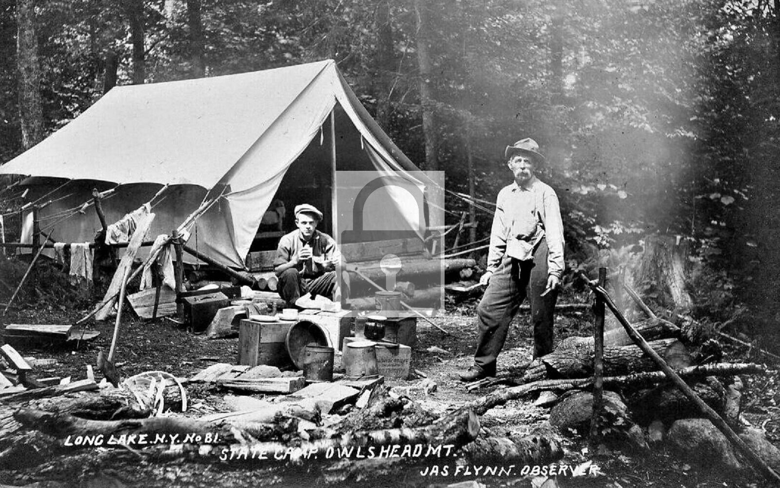 State Camp Owls Head Mountain Long Lake New York NY Reprint Postcard