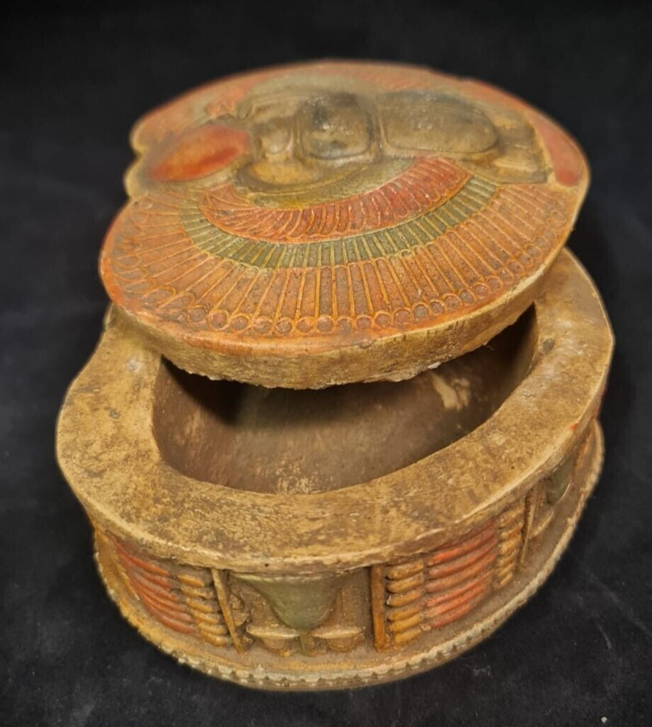 Ancient Egyptian Antiques Pharaonic Jewelry Hieroglyphics Egyptian Box Rare BC